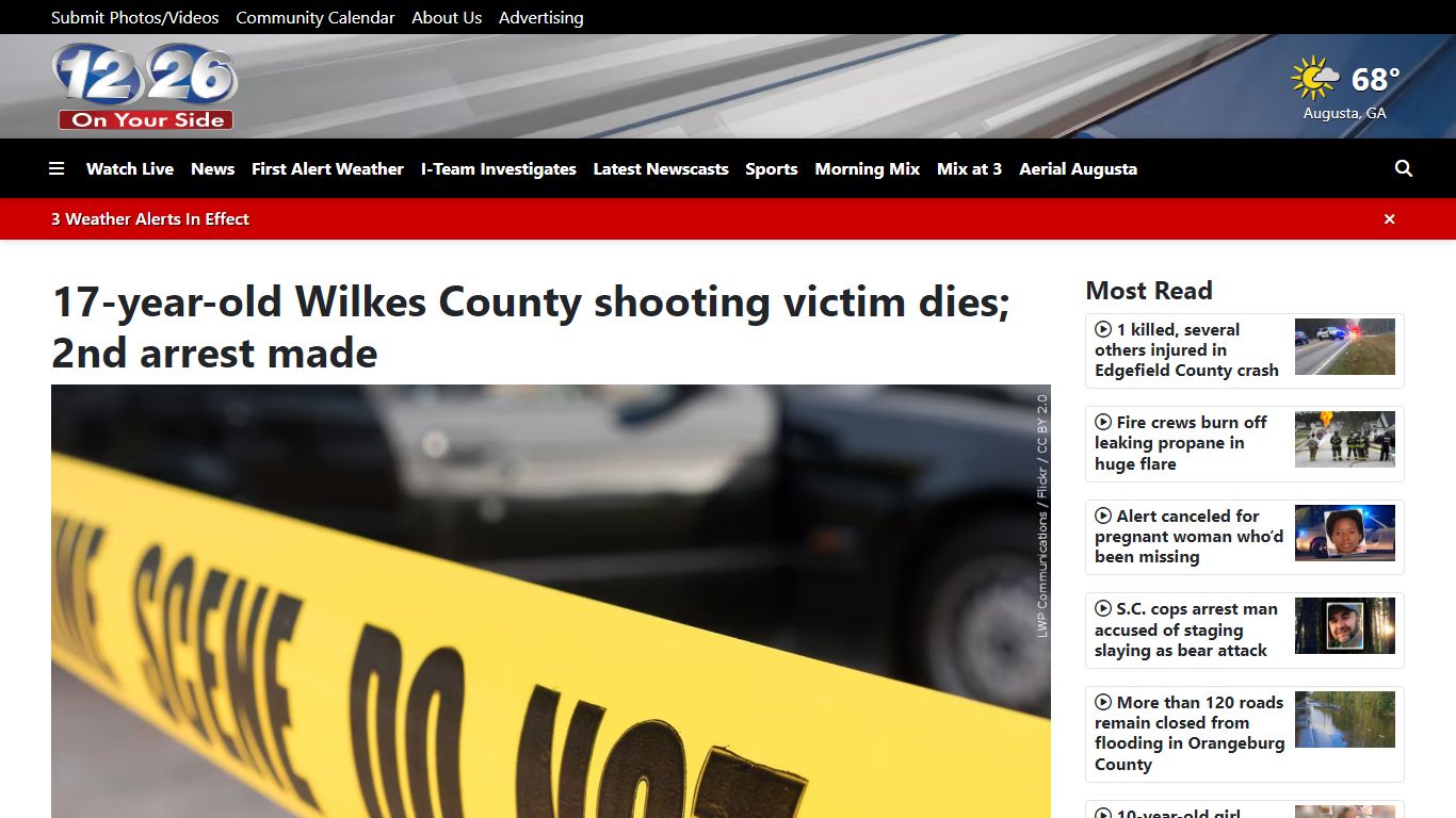 17-year-old Wilkes County shooting victim dies; 2nd arrest made - WRDW