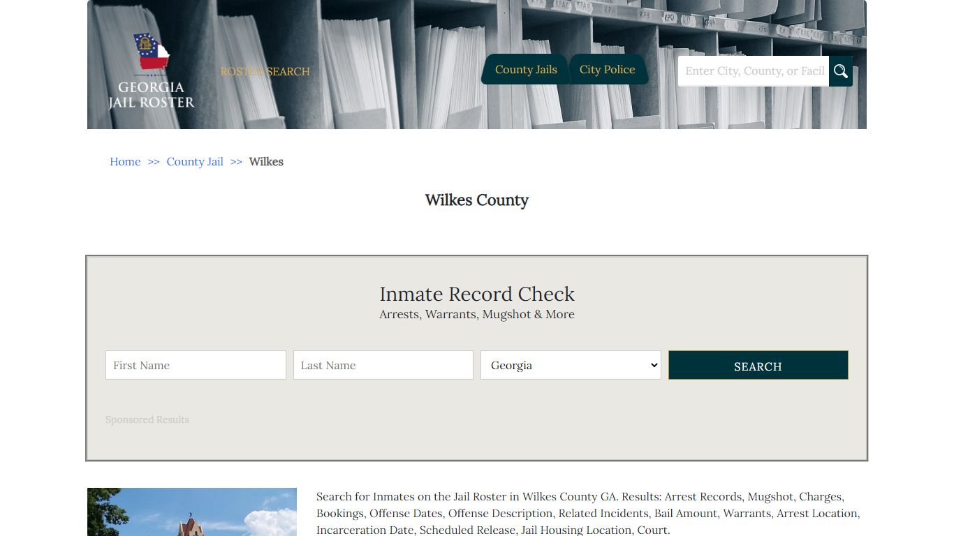 Wilkes County - Georgia Jail Inmate Search